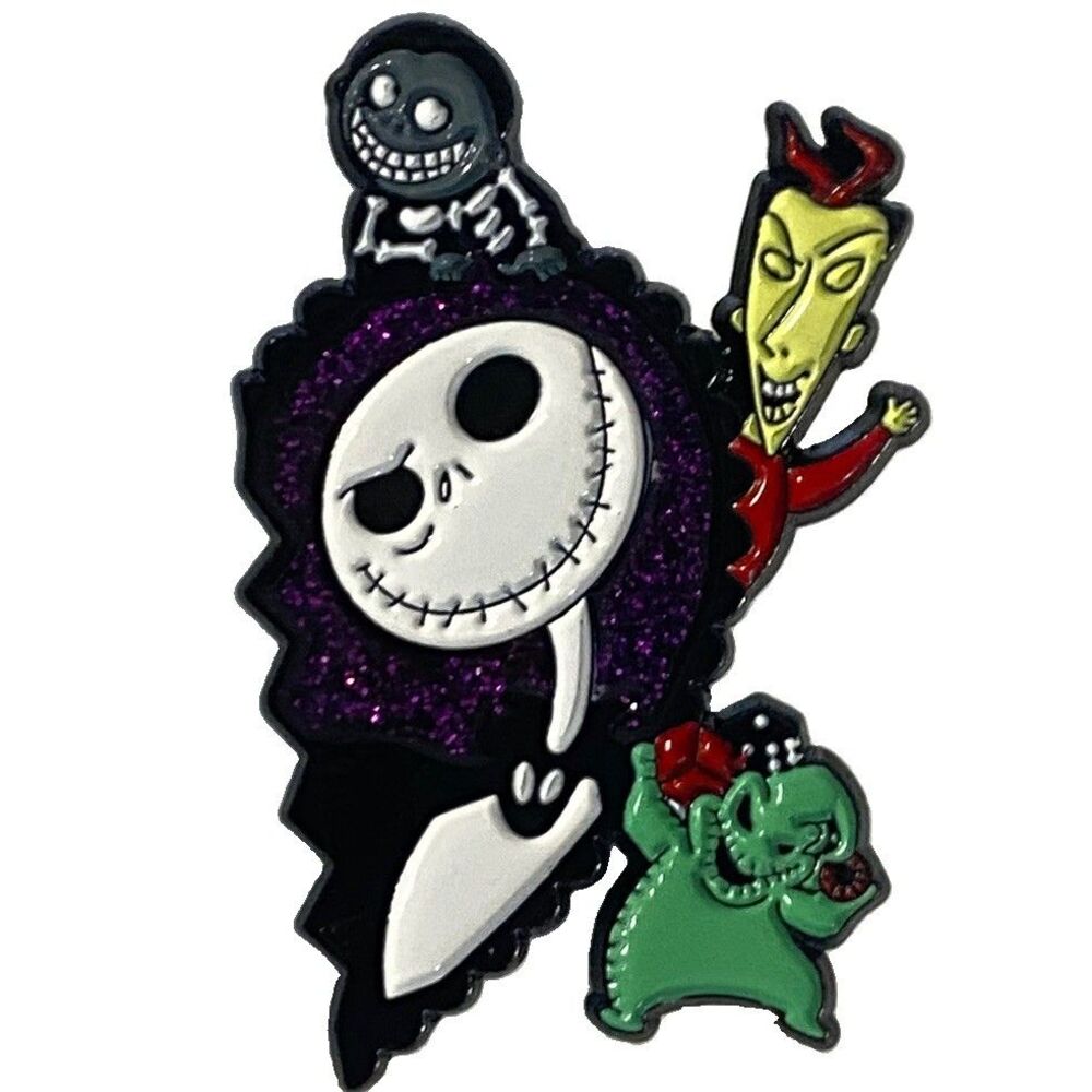 Nightmare Before Christmas Enamel Collector Pin Jack Skellington Oogie Boogie